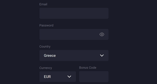 Συμπληρώστε τη φόρμα εγγραφής.